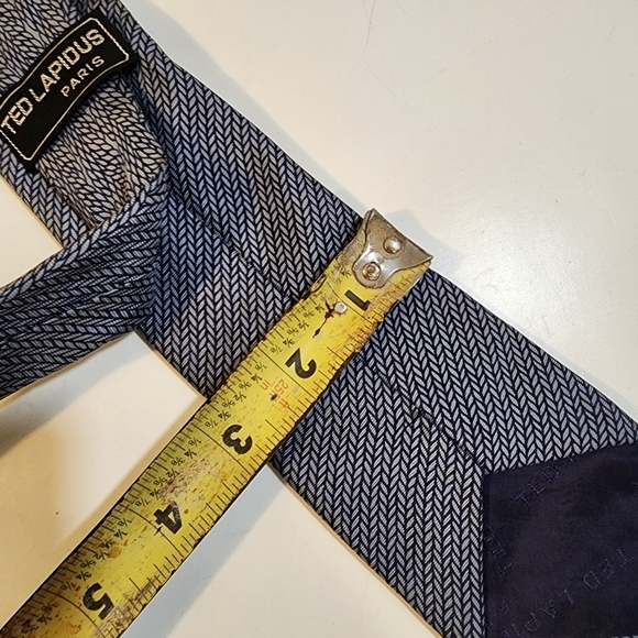 Ted Lápidus París men ALL silk neck tie - Picture 3 of 6